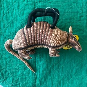 Vintage Accoutrements Armadillo Handbag Purse Novelty Plush NEW
